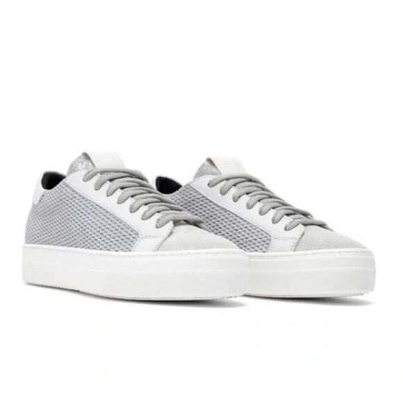 P448 Thea Low Top Sneakers in Stardust Silver Multi size US 10.5-11 - Picture 2 of 7
